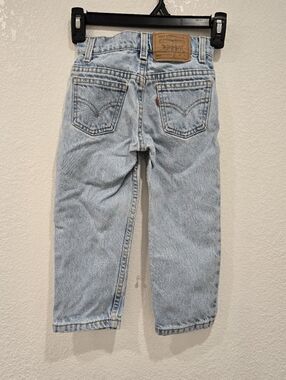 Vintage Levi’s 550 Relaxed Fit Lighter Wash Orange Tab Toddler Jeans 4